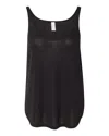 Bella+canvas Women's Flowy Tank With Side Slit In Black