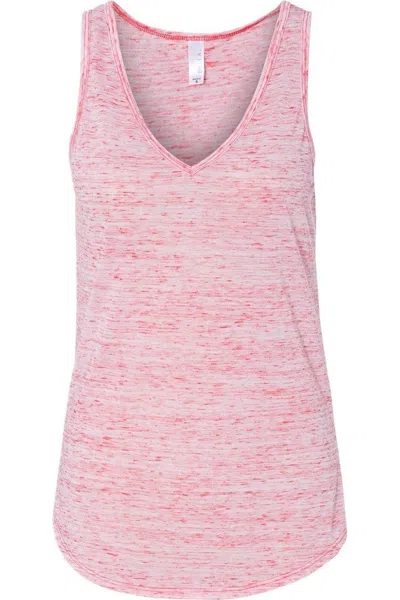 Bella+canvas Women's Flowy V-neck Tank In Multi