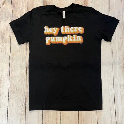 Bella+canvas Women's Hey There Pumpkin Shirt In Black