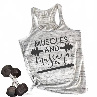 Bella+canvas Women's Muscles And Mascara Tank In Grey In Black