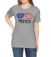 Bella+canvas Women's Patriotic T's 'merica T-shirt In Gray In Grey