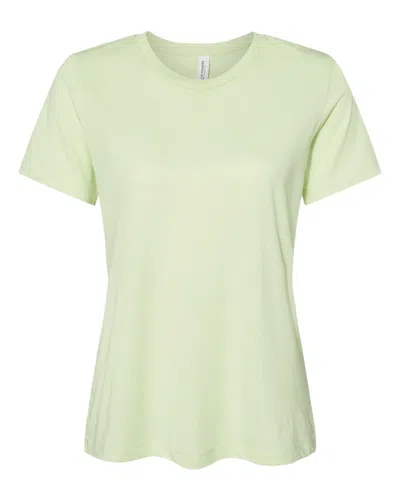 Bella+canvas Women's Relaxed Fit Triblend Tee In Green