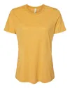 Bella+canvas Womens Relaxed Fit Heather Cvc Tee In Yellow