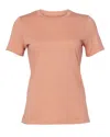 Bella+canvas Womens Relaxed Jersey Tee In Brown