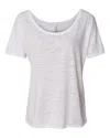 Bella+canvas Women's Slouchy Tee In White
