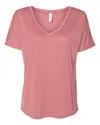 Bella+canvas Womens Slouchy V-neck Tee In Multi