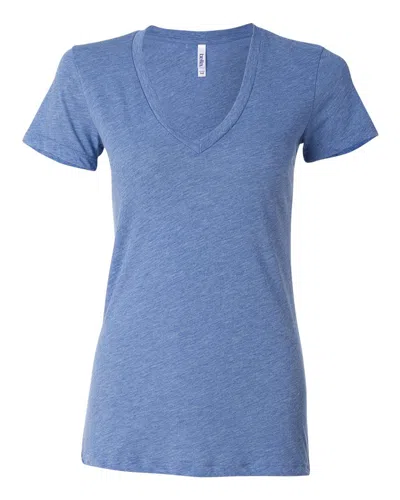 Bella+canvas Women's Triblend Deep V-neck Tee In Multi