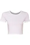 Bella+canvas Womens Crop Tee In White