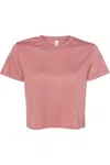 Bella+canvas Womens Flowy Crop Tee In Multi