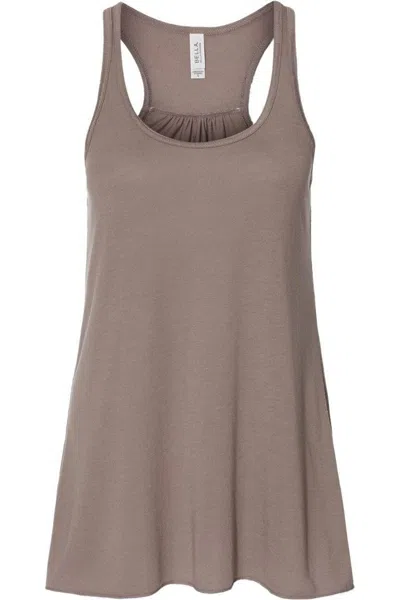 Bella+canvas Women´s Flowy Racerback Tank In Brown
