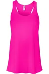 Bella+canvas Women´s Flowy Racerback Tank In Pink