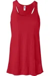 Bella+canvas Women´s Flowy Racerback Tank In Red
