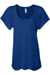 Bella+canvas Womens Flowy Raglan Tee In Blue