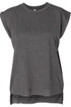 Bella+canvas Womens Flowy Rolled Cuffs Muscle Tee In Multi
