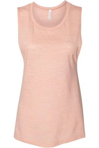 Bella+canvas Women´s Flowy Scoop Muscle Tank In Pink