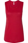 Bella+canvas Women´s Flowy Scoop Muscle Tank In Red