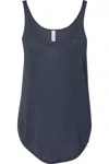 Bella+canvas Women´s Flowy Tank With Side Slit In Blue