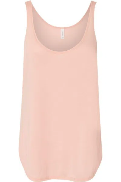 Bella+canvas Women's Flowy Tank With Side Slit In Pink
