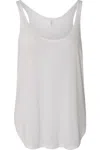 Bella+canvas Women´s Flowy Tank With Side Slit In White