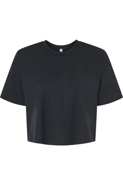 Bella+canvas Women´s Jersey Crop Tee In Black