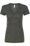 Bella+canvas Womens Jersey Deep V-neck Tee In Multi