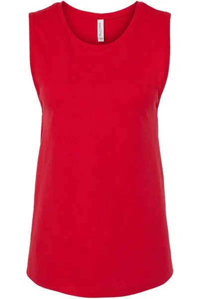 Bella+canvas Women´s Jersey Muscle Tank In Red