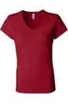 Bella+canvas Womens Jersey V-neck Tee In Brown