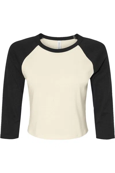 Bella+canvas Women´s Micro Rib 3/4 Raglan Sleeve Baby Tee In Multi