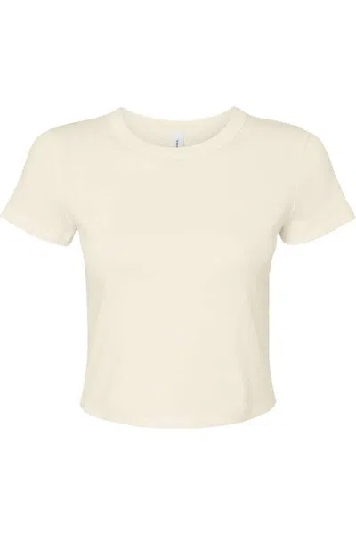 Bella+canvas Women´s Micro Rib Baby Tee In Beige