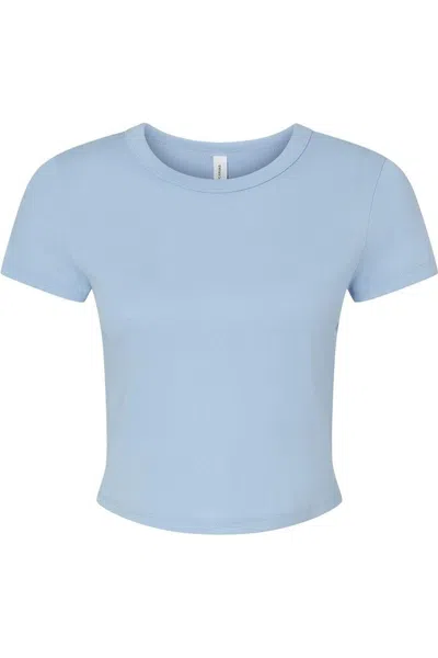 Bella+canvas Women´s Micro Rib Baby Tee In Blue