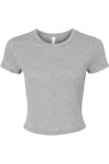Bella+canvas Women´s Micro Rib Baby Tee In Gray