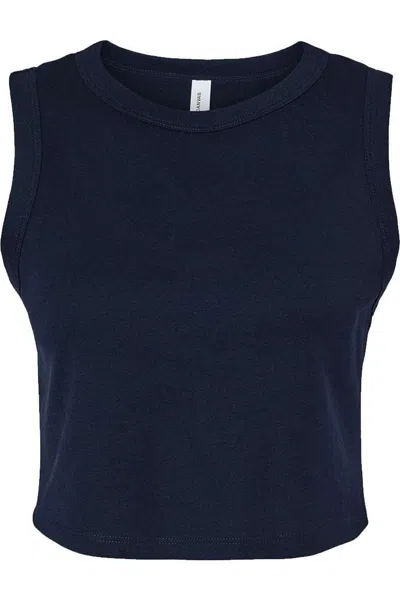 Bella+canvas Women´s Micro Rib Muscle Crop Tank In Blue