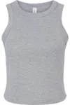 Bella+canvas Women´s Micro Rib Racer Tank In Gray