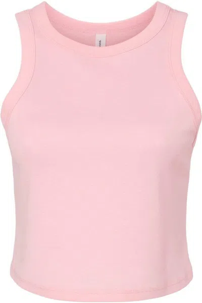 Bella+canvas Women´s Micro Rib Racer Tank In Pink
