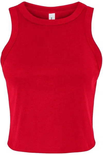 Bella+canvas Women´s Micro Rib Racer Tank In Red