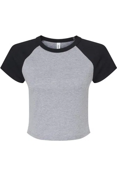 Bella+canvas Women´s Micro Rib Raglan Baby Tee In Multi