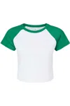 Bella+canvas Women´s Micro Rib Raglan Baby Tee In Multi