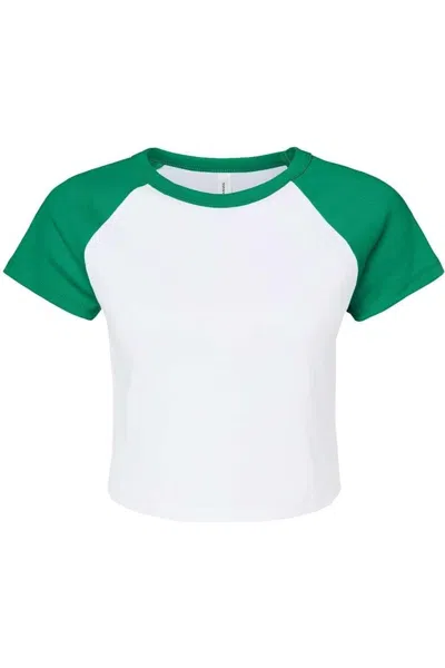 Bella+canvas Women´s Micro Rib Raglan Baby Tee In Multi