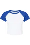 Bella+canvas Women´s Micro Rib Raglan Baby Tee In White