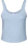 Bella+canvas Women´s Micro Rib Spaghetti Strap Tank In Blue
