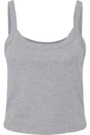 Bella+canvas Women´s Micro Rib Spaghetti Strap Tank In Gray