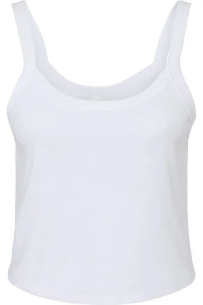 Bella+canvas Women´s Micro Rib Spaghetti Strap Tank In White