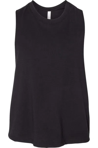Bella+canvas Women´s Racerback Crop Tank In Black