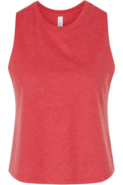 Bella+canvas Women´s Racerback Crop Tank In Pink