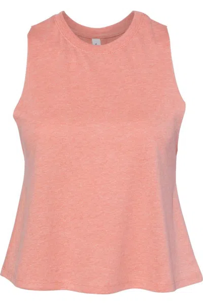 Bella+canvas Women´s Racerback Crop Tank In Pink