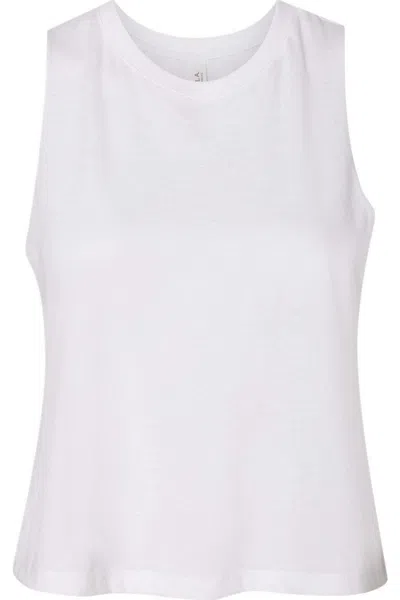 Bella+canvas Women´s Racerback Crop Tank In White