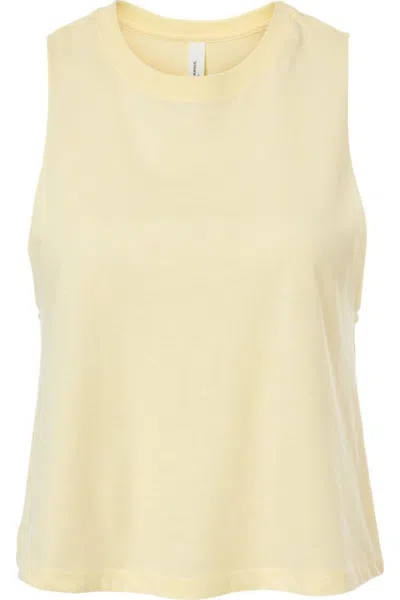 Bella+canvas Women´s Racerback Crop Tank In Yellow