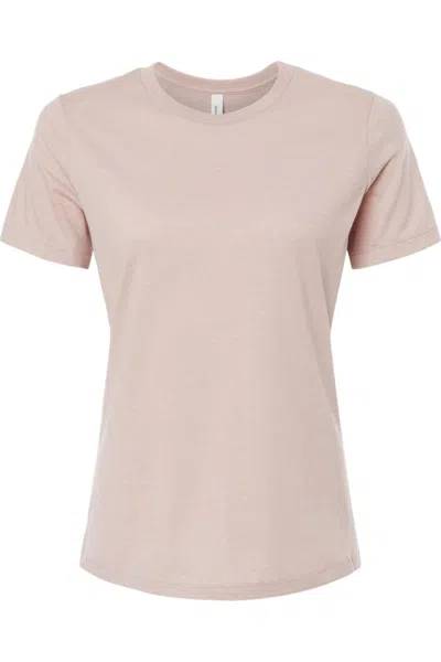 Bella+canvas Womens Relaxed Fit Heather Cvc Tee In Gray