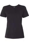 Bella+canvas Womens Relaxed Fit Heather Cvc Tee In Black