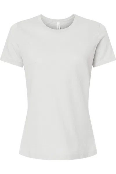 Bella+canvas Womens Relaxed Fit Heather Cvc Tee In Gray